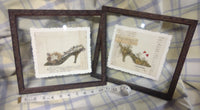 Set of 2 Framed French Shoes Pictures by Isabelle Del Borchgrave