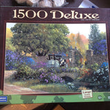 Mega Puzzles - Horse Carriage Garden Puzzle - 1500 Piece - Sealed