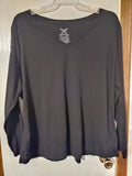Sz 4X Shirt - Black -Faded Glory (#195)