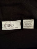 Sz 22/24W Black Cato Skirt (#197)