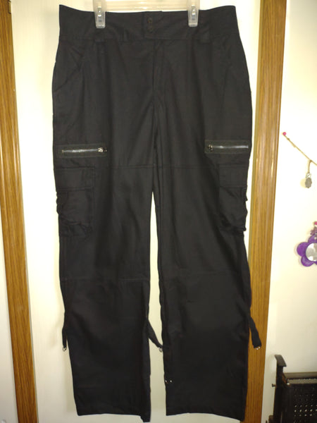 Size L Black Cargo Style Pants - 34x29 - Like New (#5)
