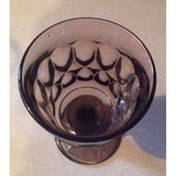Brown Goblet Style Glass ~ Stemware