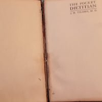1918 J.H. Tilden M.D. - The Pocket Dietitian - Vintage Book