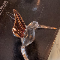 Set of 6 Glass Hummingbird Ornaments