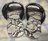 Qupid Sz 6 Women's Snake Skin Print Sandals