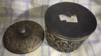 Decorative Resin Style Round Box With Lid