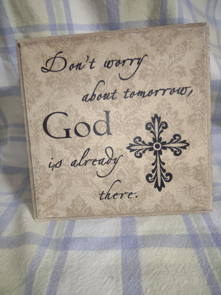 Religious Wooden Wall Hanging Plaque