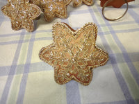 Set of 6 Handcrafted Star / Snowflake Style Napkin Holders