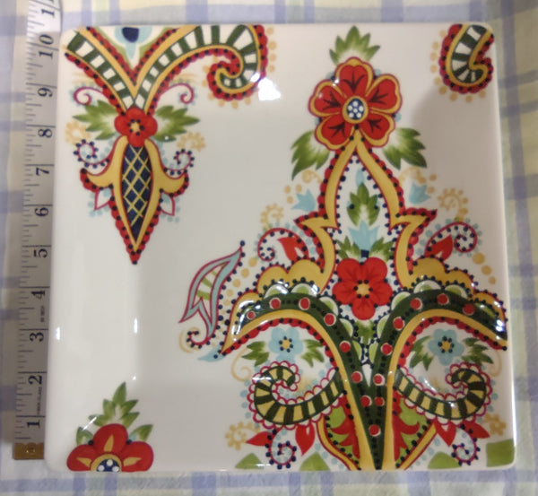 Tabletops Lifestyles Amelia Square Dinner Plate