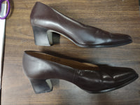 Sz 9M Brown Calico Heels