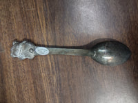 Vintage Metal Bear and Silverplated Bear Spoon