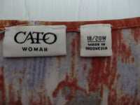 Sz 18/20W Cato Woman Shirt