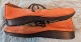 A'rcopedico Orange Leather Sandals -Flats - Shoes - L - 40/7