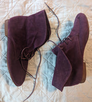 Purple Size 9 Leather Style Boots