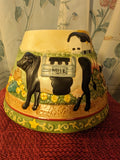 Teresa Kogut Large Ceramic Farm Animal Candle Shade - Yankee Candle