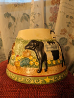 Teresa Kogut Large Ceramic Farm Animal Candle Shade - Yankee Candle