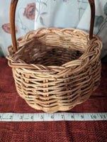 Woven Round Wood Basket