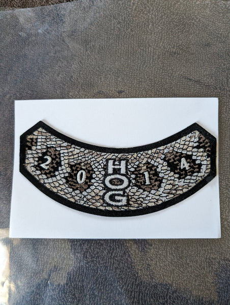 Harley Owner 2014 snake Skin Style HOG Patch