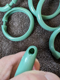 Plastic Shower Curtain Rings (12 rings in each set)