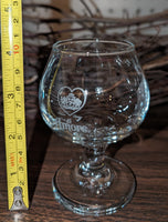 Di Amore Etched Snifter Goblet