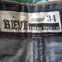 #182 Sz w34 L32 Reve Skinny Jean's Urban Treillis
