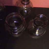 Clear Glass Light Shades / Covers ~ Set Of 4 ~ Globes