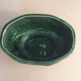 Green Glass Planter Pot