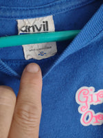 Sz S Blue Girlie Girls Nurse T-shirt (#189)