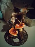 Bird and Mushroom Figurine (prior waterfall)