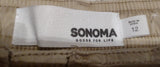 Sz 12 Tan Sonoma Cargo Shorts