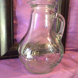 Glass Juice Pitcher ~ Sailboat ~ Clear