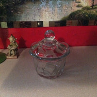 Small Covered Candy Dish ~ Anchor ~ Round Knob Lid