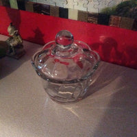 Small Covered Candy Dish ~ Anchor ~ Round Knob Lid