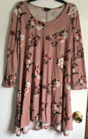 Sz M Rue 21 Flowered Long Sleeve Shirt (#138)