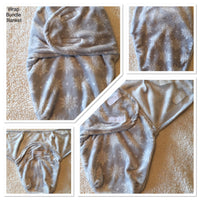 #172 Snowflake Wrap Baby Blanket Cover