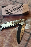 NEW - Kriegar Folding Knife - KG179 - 2 Tone