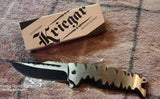 NEW - Kriegar Folding Knife - KG179 - 2 Tone
